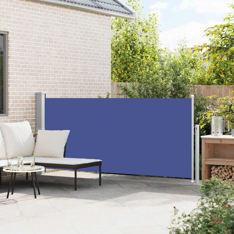 Afbeelding laden in galerijviewer, Vidaxl windscherm uittrekbaar 140x300 cm blauw
