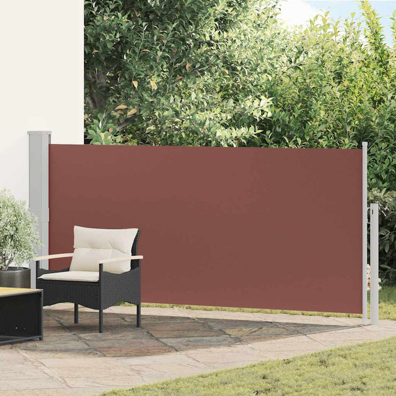 Afbeelding laden in galerijviewer, Vidaxl windscherm uittrekbaar 140x300 cm bruin
