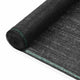 Vidaxl tennisscherm 1x25 m hdpe zwart