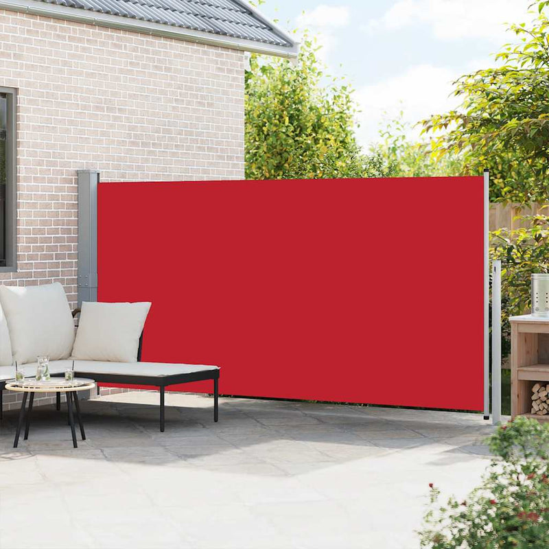 Afbeelding laden in galerijviewer, Vidaxl windscherm uittrekbaar 160x500 cm rood
