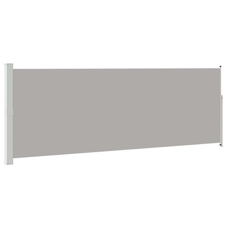 Afbeelding laden in galerijviewer, Vidaxl windscherm uittrekbaar 160x500 cm grijs
