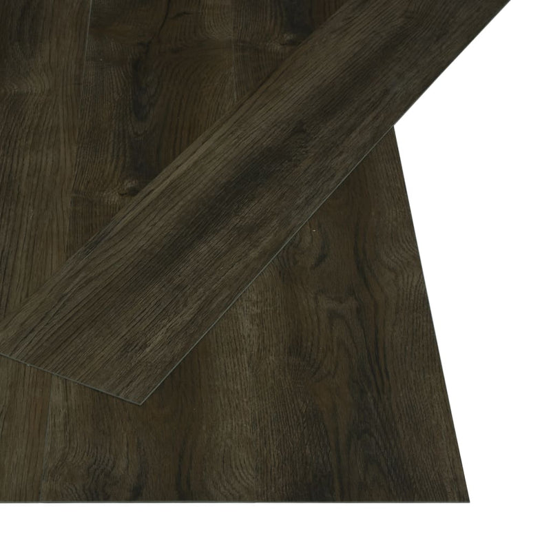 Afbeelding laden in galerijviewer, Vidaxl vloerplanken zelfklevend 4,46 m² 3 mm pvc donkerbruin
