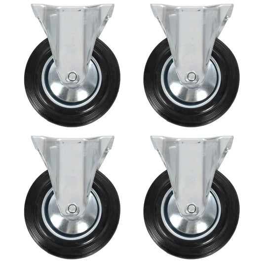 Vidaxl vaste wielen 4 st 160 mm