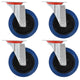 VidaXL Zwenkwielen 4 st 125 mm