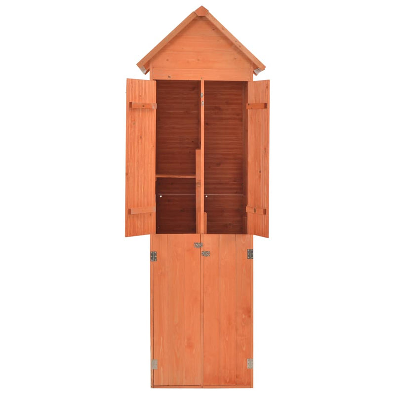 Afbeelding laden in galerijviewer, Vidaxl tuinberging 71x60x213 cm hout
