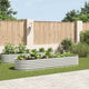 Vidaxl plantenbak verhoogd 320x80x44 cm gegalvaniseerd staal zilver