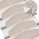 Vidaxl trapmatten 15 st 65x24x4 cm taupe halfrond groot