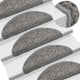 Vidaxl trapmatten 15 st 56x17x3 cm grijs halfrond