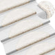 Vidaxl trapmatten 15 st 56x17x3 cm wit halfrond