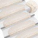 Vidaxl trapmatten 15 st 65x21x4 cm wit halfrond groot