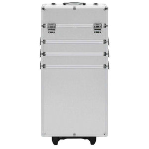 Vidaxl make-up trolley aluminium zilverkleurig