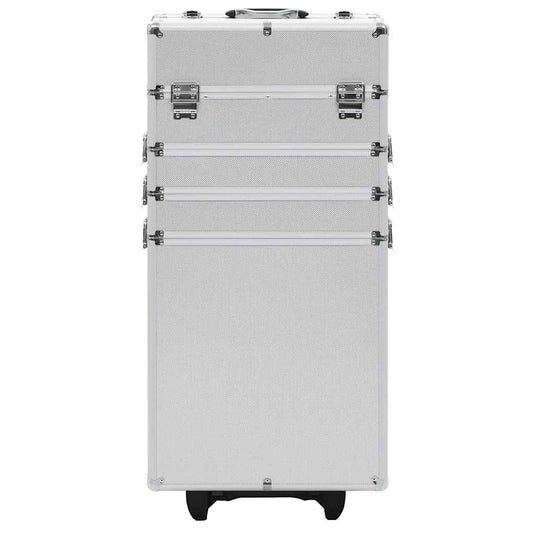 Vidaxl make-up trolley aluminium zilverkleurig