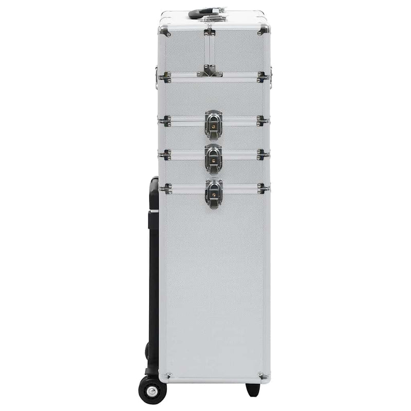 Afbeelding laden in galerijviewer, Vidaxl make-up trolley aluminium zilverkleurig
