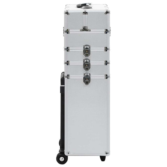 Vidaxl make-up trolley aluminium zilverkleurig