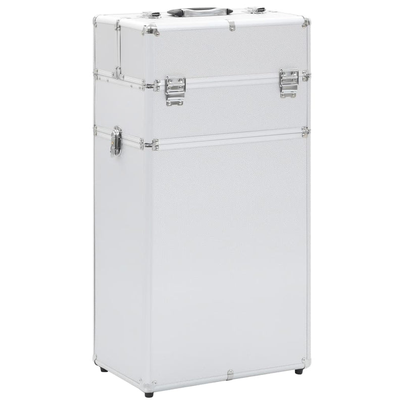 Afbeelding laden in galerijviewer, Vidaxl make-up trolley aluminium zilverkleurig
