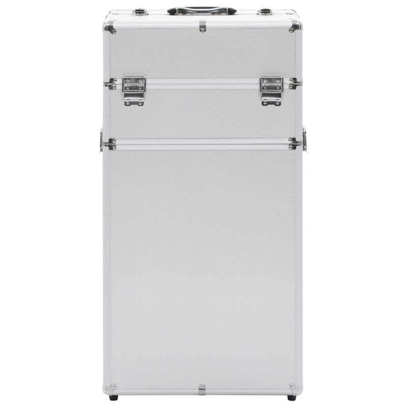 Afbeelding laden in galerijviewer, Vidaxl make-up trolley aluminium zilverkleurig
