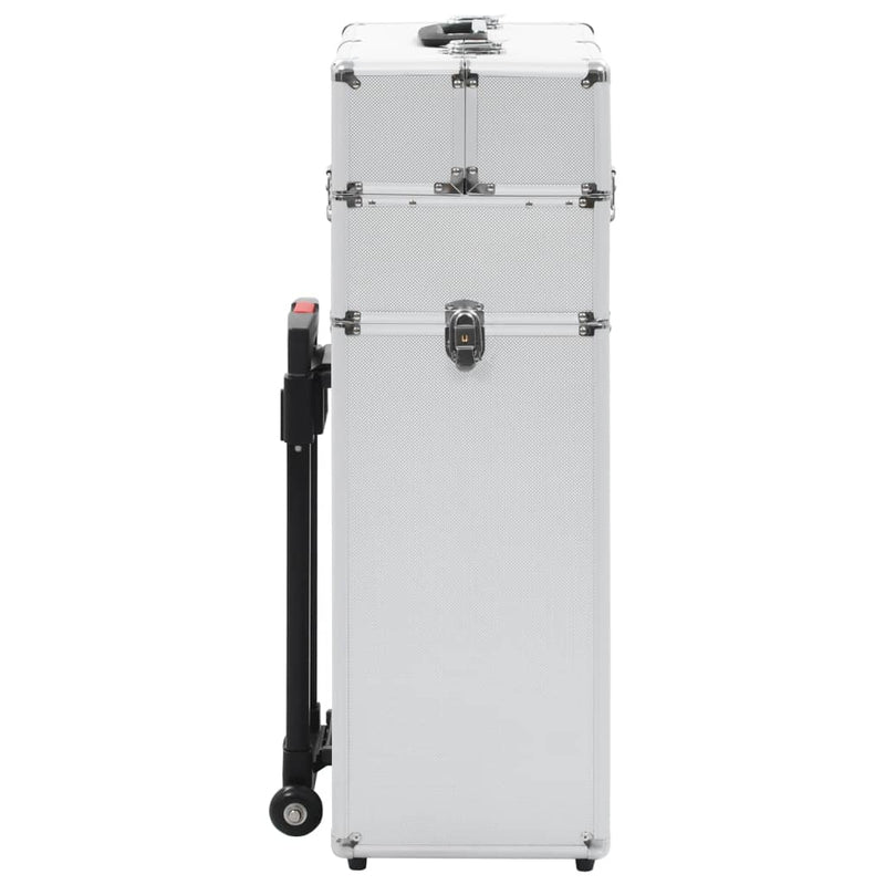 Afbeelding laden in galerijviewer, Vidaxl make-up trolley aluminium zilverkleurig
