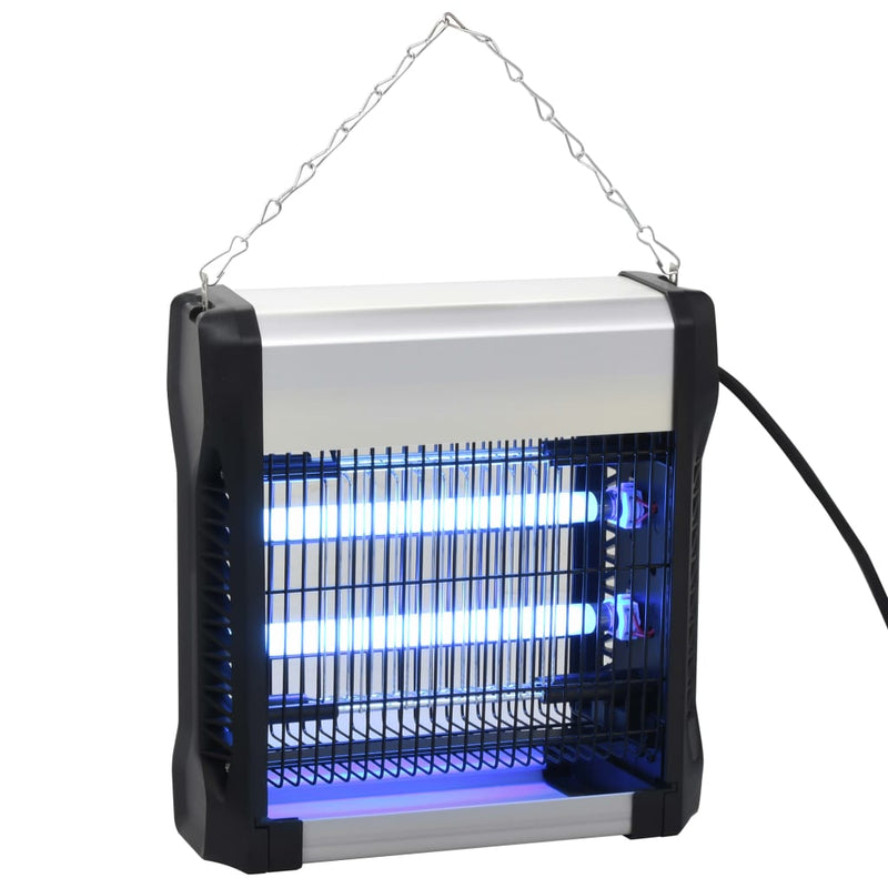 Afbeelding laden in galerijviewer, Vidaxl vliegendoder 12 w aluminium abs zwart
