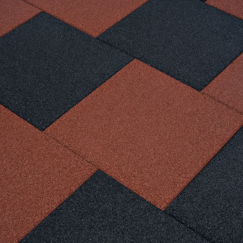 Afbeelding laden in galerijviewer, Vidaxl valtegel 6 st 50x50x3 cm rubber zwart
