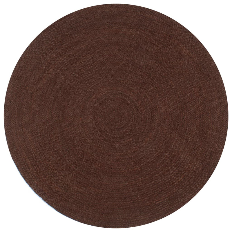Afbeelding laden in galerijviewer, Vidaxl vloerkleed handgemaakt rond 150 cm jute bruin

