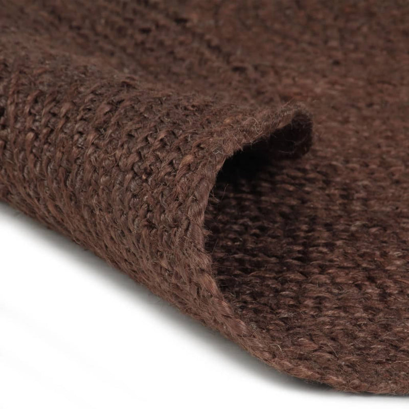 Afbeelding laden in galerijviewer, Vidaxl vloerkleed handgemaakt rond 150 cm jute bruin
