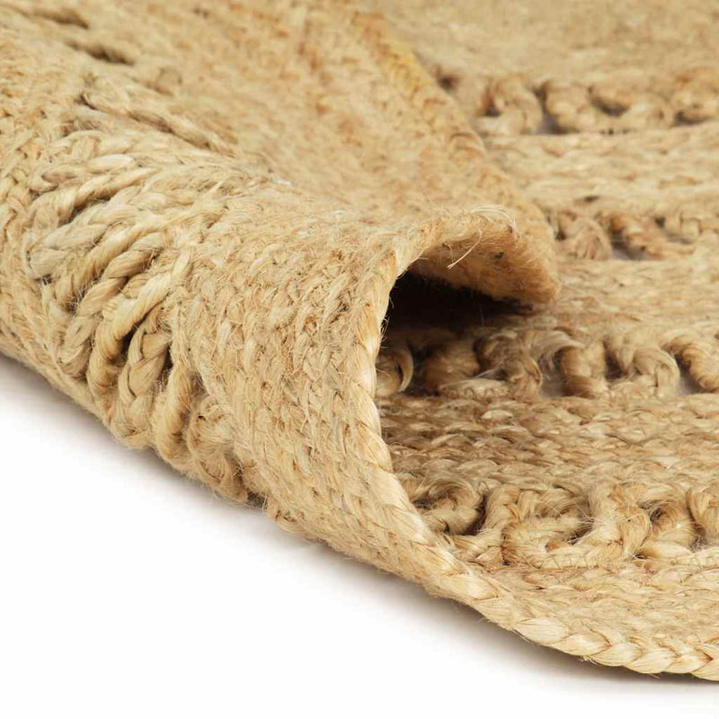 Afbeelding laden in galerijviewer, Vidaxl vloerkleed handgemaakt 120 cm gevlochten jute
