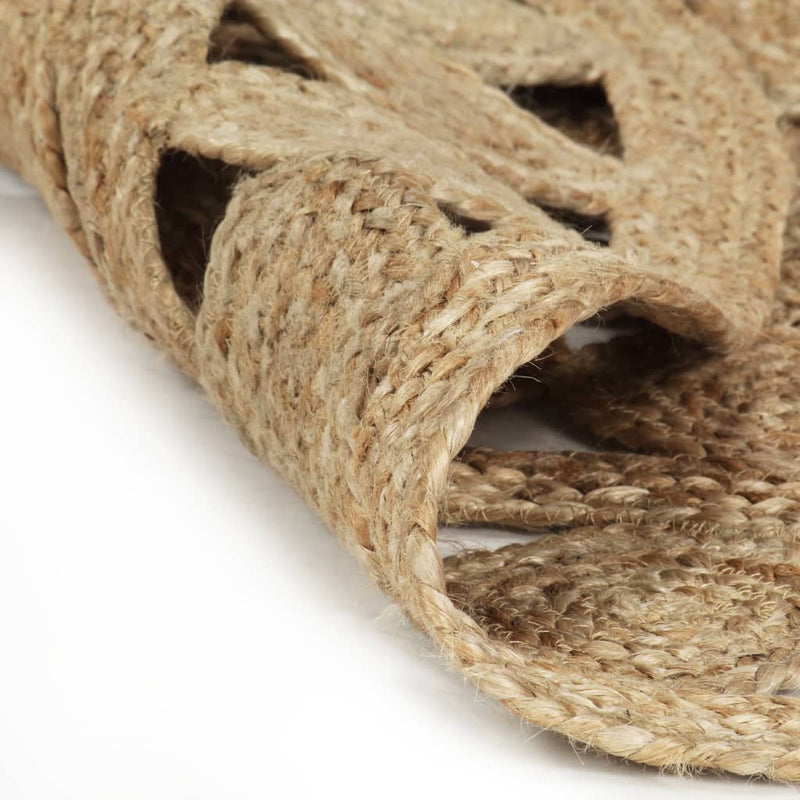 Afbeelding laden in galerijviewer, Vidaxl vloerkleed handgemaakt 120 cm gevlochten jute
