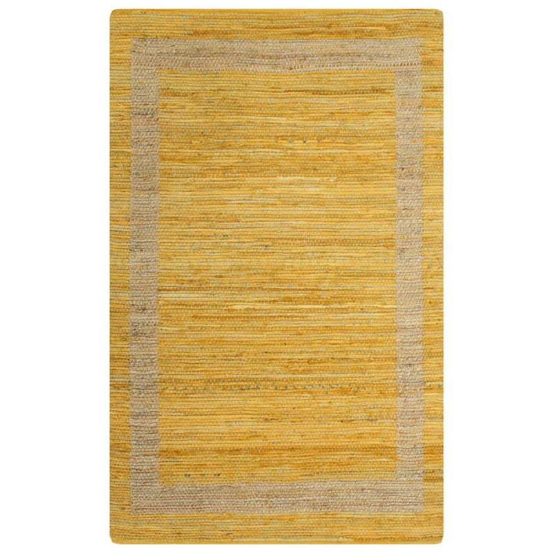 Afbeelding laden in galerijviewer, VidaXL Vloerkleed handgemaakt 120x180 cm jute geel
