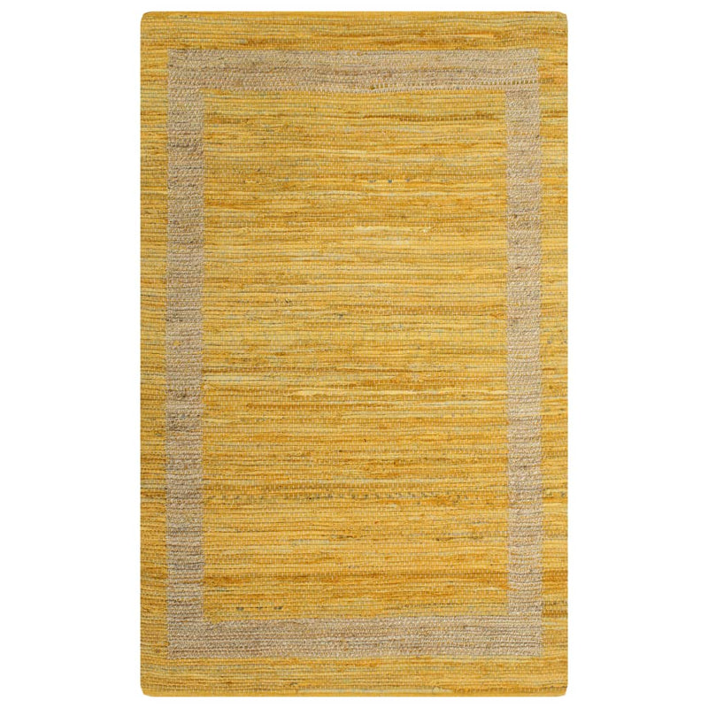 Afbeelding laden in galerijviewer, Vidaxl vloerkleed handgemaakt 160x230 cm jute geel
