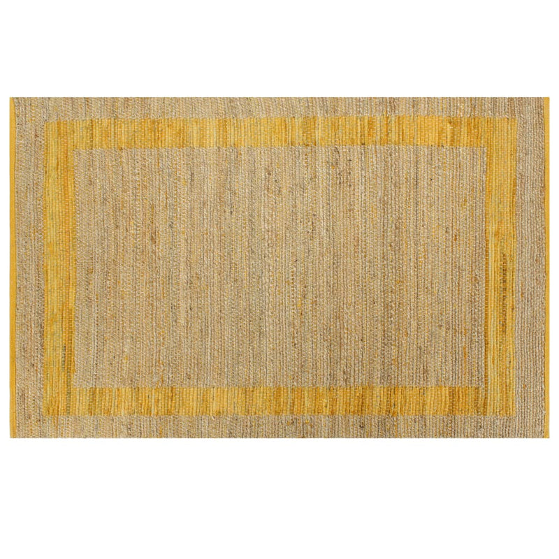 Afbeelding laden in galerijviewer, Vidaxl vloerkleed handgemaakt 160x230 cm jute geel
