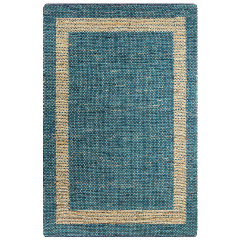 Afbeelding laden in galerijviewer, Vidaxl vloerkleed handgemaakt 120x180 cm jute blauw
