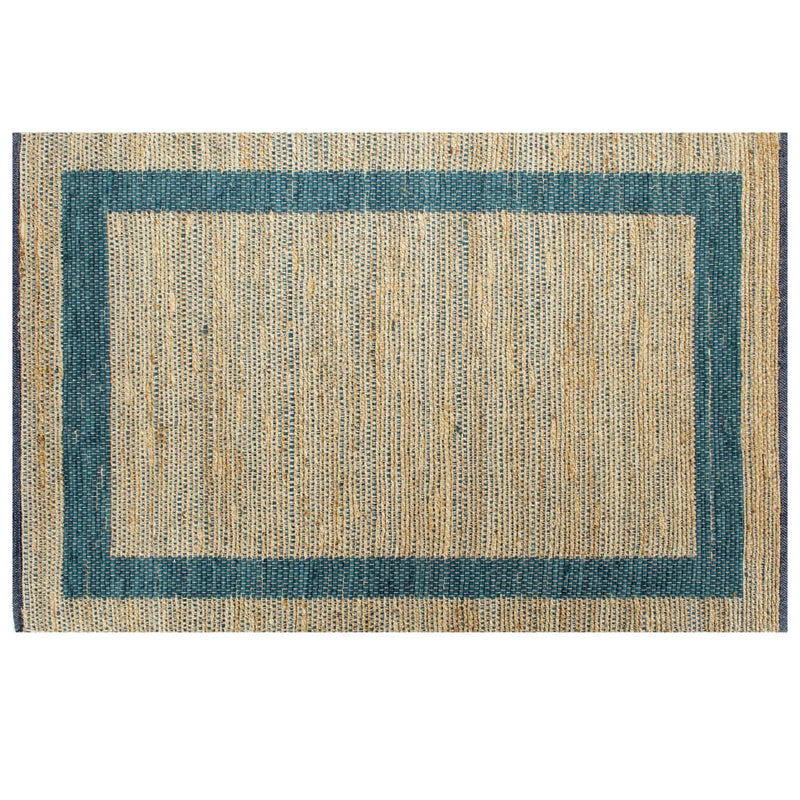 Afbeelding laden in galerijviewer, Vidaxl vloerkleed handgemaakt 120x180 cm jute blauw
