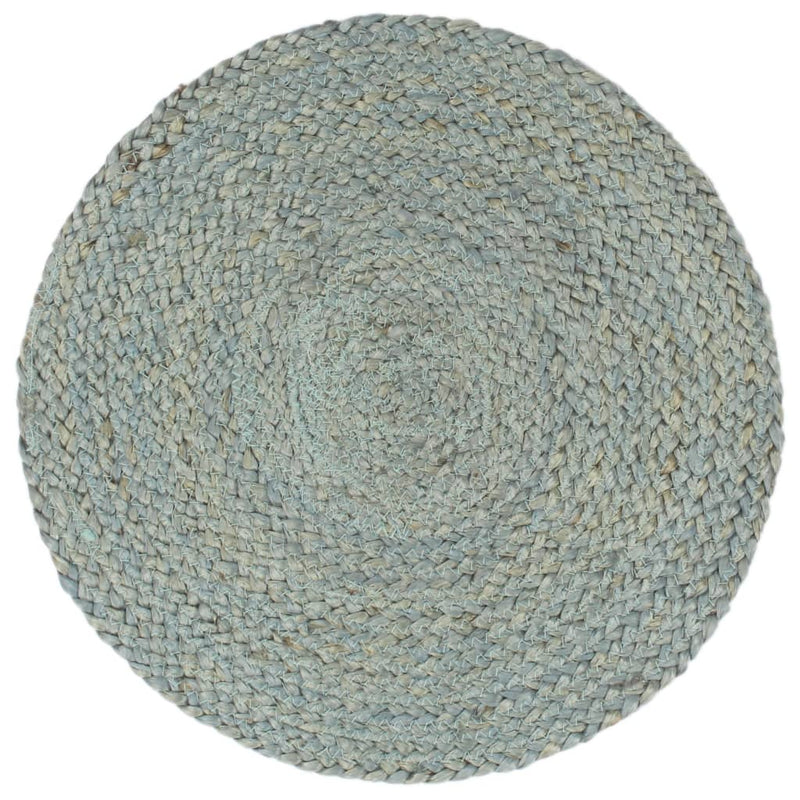 Afbeelding laden in galerijviewer, Vidaxl placemats 4 st rond 38 cm jute olijfgroen

