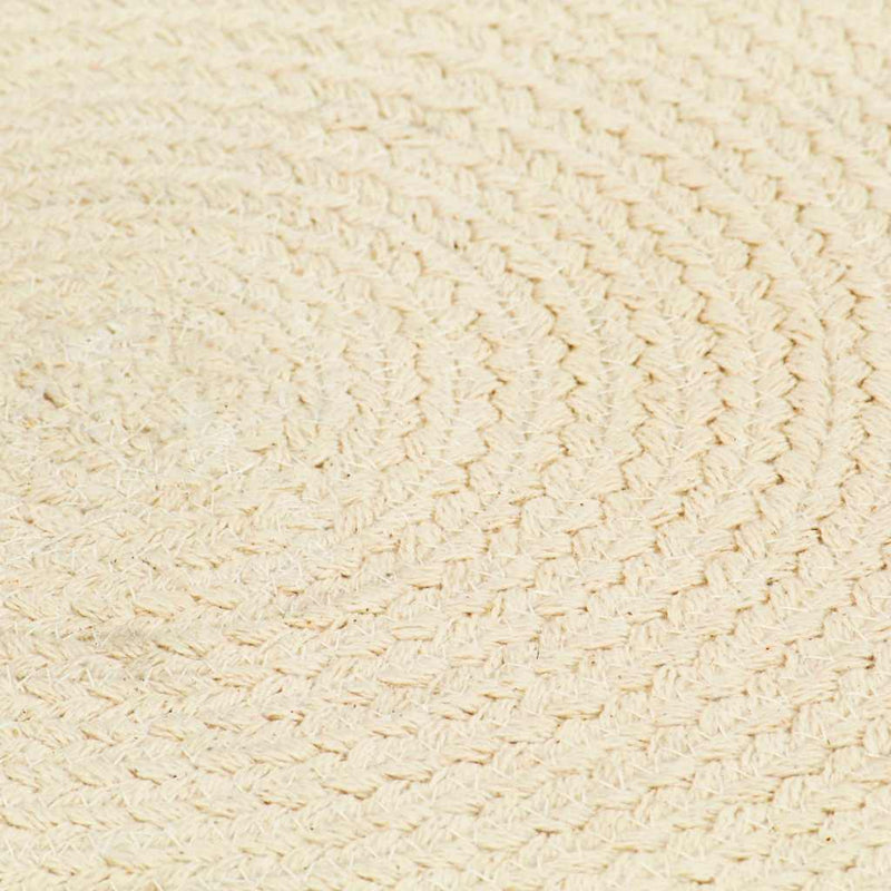 Afbeelding laden in galerijviewer, Vidaxl placemats 6 st rond 38 cm katoen natuurlijk
