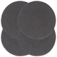 VidaXL Placemats 4 st rond 38 cm katoen effen donkergrijs