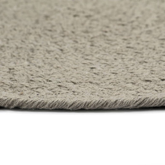 Vidaxl placemats 6 st rond 38 cm katoen effen grijs