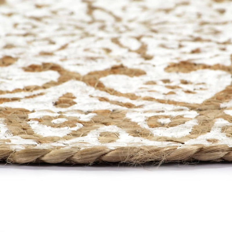 Afbeelding laden in galerijviewer, Vidaxl placemats 4 st rond 38 cm jute wit
