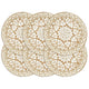 Vidaxl placemats 6 st rond 38 cm jute wit