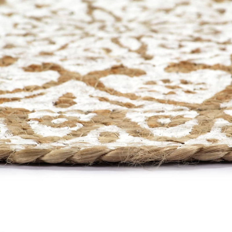 Afbeelding laden in galerijviewer, Vidaxl placemats 6 st rond 38 cm jute wit
