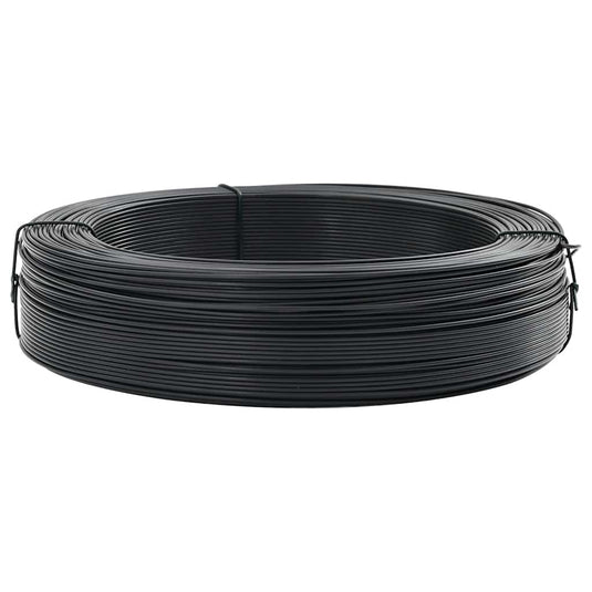Vidaxl hekbinddraad 250 m 2,3 3,8 mm staal antraciet