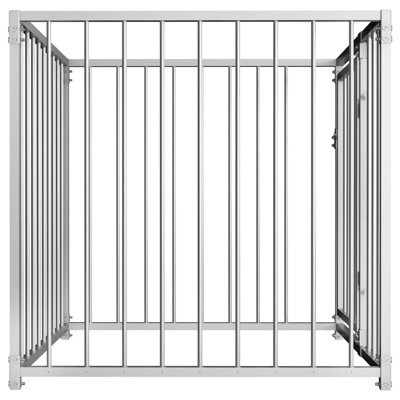 Afbeelding laden in galerijviewer, VidaXL Hondenkennel voor buiten 100x100x100 cm
