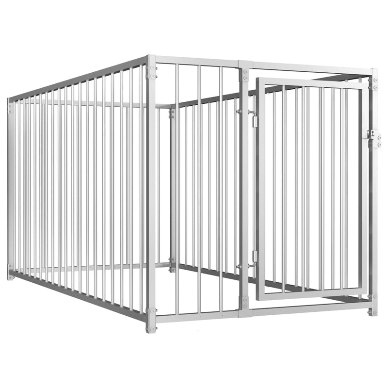 Afbeelding laden in galerijviewer, VidaXL Hondenkennel voor buiten 100x200x100 cm
