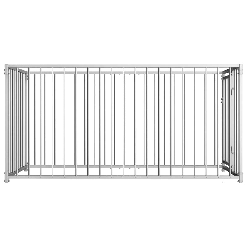 Afbeelding laden in galerijviewer, VidaXL Hondenkennel voor buiten 100x200x100 cm
