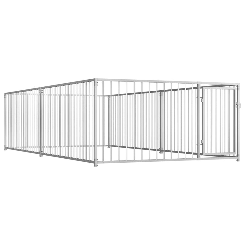 Afbeelding laden in galerijviewer, VidaXL Hondenkennel voor buiten 200x400x100 cm
