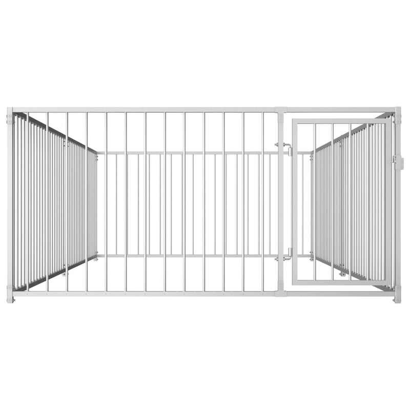 Afbeelding laden in galerijviewer, VidaXL Hondenkennel voor buiten 200x400x100 cm
