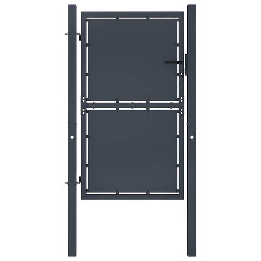 Vidaxl tuinpoort staal 100x150 cm antraciet