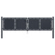 VidaXL Poort 300x100 cm staal antraciet