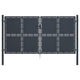 VidaXL Poort 300x125 cm staal antraciet