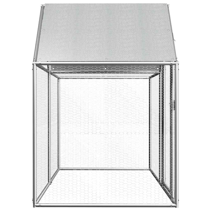 Afbeelding laden in galerijviewer, Vidaxl kippenren 2x1x1,5 m gegalvaniseerd staal
