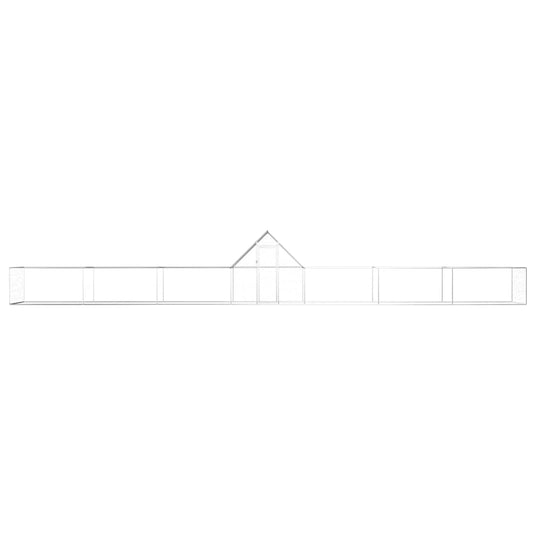 VidaXL Kippenren 14x2x2 m gegalvaniseerd staal